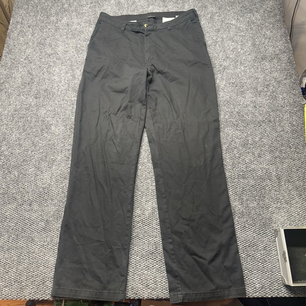 Wrangler Riata Men's Casual Dress Pants Black Size 36x34 100% Cotton